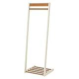 ハンガーラック 木製 幅50cm×奥行45cm 軽量 収納棚付き ナチュラルホワイト(白) 【代引不可】 特配【TS1869】 top1-ds-1629262-ak [簡易パッケージ品]