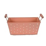 Polka Dot Rectangular with Wood Handle - Peach by The Lucky Clover Trading