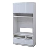 JKプラン Alnair　リビング収納庫 壁面収納庫（鏡面仕上げ） テレビ台 幅90cm ホワイト FAL-0018-WH