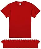 [ユナイテッドアスレ] UnitedAthle 5.6オンス ハイクオリティーTシャツ 500101 10枚セット (レッド, XL)