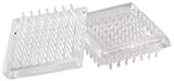 SHEPHERD HDWE PROD 19083 4 Pack 1-7/8 Inside Dimension Clear Square Spiked Plastic Based Furniture C