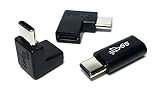 Access 【 10Gbps 3個セット 】 3種類 タイプC オス-メス アダプタ セット 90度上下 １個＋左右アングル 1個 + タイプC 延長アアプタ 1個 10Gbps USB3.2 Gen2 高速転送 延長コネクタ Type C オス - Type C メス EC100-3P