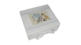 White Cotton Cards Safari Animals Age 1 Small Keepsake Box, Code SAF2 by WHITE COTTON CARDS