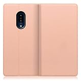 LOOF SKIN SLIM AQUOS zero2 SH-01M / SHV47 ゼロ2 zero2 用 ケース カバー 手帳型 スマホ ケース カード収納 マグネット付き ベルトなし [アンバーローズ]