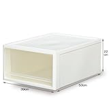 ストラクローゼット用引出しケース53M (ホワイト)
