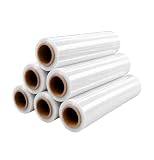 【日本企業】 ONE STEP ストレッチフィルム 12本セット 幅50cm 長さ280m 型崩れ 荷崩れ防止 梱包 手巻き (20μ：12本セット)