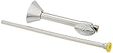 Brasscraft cs403dlx Cトイレキット: 1 / 2 " Nom汗X 3 / 8 "外径：Comp multi-turnストレートバルブwith 5 "拡張子、12 "ライザー、フラン