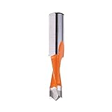 CMT 311.060.42 Two Flute Dowel Drill, 6mm (15/64-Inch) Diameter, 10x30mm Shank, Left-Hand Rotation [