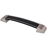 Kicode ブラックプル 食器棚キャビネットのドアハンドル 引き出し レザーキッチンリビング ノブ家具世帯