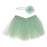 Dovewill 　新生児　女の子　花　ヘッドバンド　スカート　写真　服　道具　全5色 - ＃4