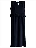 (フルールドリス) ワンピース チュニック 授乳 膝丈 ノースリーブ フリル マタニティ 産前産後兼用 ft600-m1-5662bm
