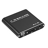 アルテマ 4K マルチメディアプレーヤー 極小型 3840*2160 PPT PDF リピート再生機能 横縦表示切替可 大画面テレビや液晶モニターなどで簡単動画再生 4GB内蔵 SD/USB/HDD HDMI出力対応 ブラック 日本語取扱説明書付属