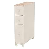 トイレ収納ラック キャスター付 幅16cm