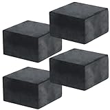 ルボナリエ ゴムブロック 4個セット 滑り止め 緩衝材 傷防止 (ブラック 50x50x30mm)