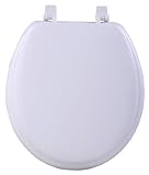 (White) - Achim Home Furnishings TOVYSTWH04 43cm Fantasia Standard Toilet Seat, Soft White
