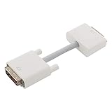 オーディオファン DVI延長ケーブル DVI-D オス - DVI-D メス 全長約12cm (端子含む) ホワイト