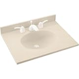 Swanstone vt1b1925楕円One Piece Vanity Top andシンク19 " D x 25 " W、 1.25 VT01925.051