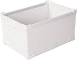[N-7605773]ＫＵＮＩＭＯＲＩ　プラダン折畳み　ＦＮＳコンテナ　７５Ｌ（ＳＷコーナー）ホワイト 79500FNS75LWH