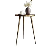 SYF 北欧の小型の小さなコーヒーテーブル|ラウンジサイドテーブル|ソファのラウンドテーブル|モダンなミニマリストの錬鉄製のダイニングテーブル40 X 40 X 55 CM A+