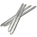 (エスネット) バンパー ガード コーナー プロテクター 汎用 傷 防止 長さ 40ｃｍ 幅 2.5ｃｍ 4本 セット 両面 テープ 付き 取説 無し SN-255-CG 車 カー用品 シール （つや消しシルバー）