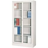 3×6型引違書庫　1号ガラス戸(ニューグレー色)　N603G