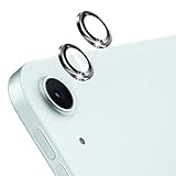 【2枚セット】For iPad Air 第8世代 2026 カメラフィルム カメラ保護 レンズフィルム 日本旭硝子素材 飛散防止 高透過 耐衝撃 硬度9H キズ防止 強化ガラス 露出オーバー防止 防水防塵 気泡ゼロ アルミ合金 レンズ保護フィルム (ブラック)