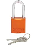 パンドウイット ロックアウト用ハイセキュリティパドロック オレンジ PSL-7OR-LS