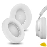 Geekria イヤーパッド QuickFit 互換性 パッド ボーズ BOSE QuietComfort Ultra/Ultra II (2nd Gen) ヘッドホンに対応 パッド イヤー/イヤーカップ プロテインレザー (白)