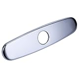 HomeIdeas 9.6インチキッチン蛇口穴カバープレートシンク蛇口盾,ステンレススチールクロームポリッシュ