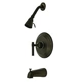 Kingston Brass KB2635ML Milano Tub and Shower Faucet, Oil Rubbed Bronze [並行輸入品]