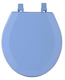 Achim Home Furnishings TOWDSTBL04 17-Inch Fantasia Standard Toilet Seat, Wood Light Blue [並行輸入品]