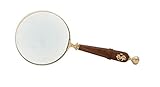 Deco 79 19006 Wood & Brass Magnifying Glass by Deco 79