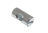 バレルナット家具用ボルトSlotted m6 X 20 MM Long Zp (パックof 4 )