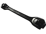 Npoca 可変 レンチ 多機能 8サイズ 360度 回転 式 (ブラック 10-22mm)