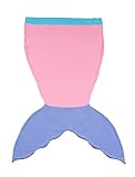 Mermaid Tail Fin Blanket Kids Soft Fleece Pink Purple and Blue Cozy Sleep Sack Sleeping Bag [並行輸入品]