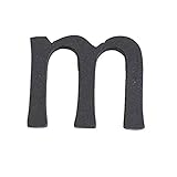 シンプルブラック! 真鍮レター45mm　小文字　アルファベット m