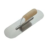 Bon 22-486 Pro Plus 10-Inch by 3-Inch Round End Finishing Trowel with Short Shank, Wood Handle [並行輸入