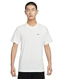 [ナイキ] スポーツウェア スウッシュ Tシャツ クルーネック 半袖 トップス コットン100 BV0508-100 ホワイト/ブラック 白/黒 運動 ジム 筋トレ トレーニング ウェア シンプル 正規品 メンズ XL(O,LL,2L) サイズ