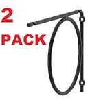 IKEAシェルフブラケットEKBY KANNA ( 2パック)ブラックスチール7.25 X 10.25 "