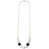 Mama & Little Silicone Teething Nursing Necklace for Mom Audrey, White by Mama & Little
