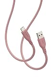 エレコム Type-C ケーブル USB-A & USB-C 2m 15W 柔らかい やわらか シリコン 【iPhone15 対応検証済】 モーブブラウン MPA-ACSS20BR