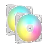 CORSAIR RS140 ARGB PWM 140mm PCケースファン デイジーチェーン対応 デュアルパック ホワイト CO-9050187-WW