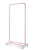 LEJUE ハンガーラック シングル 幅70 x 奥行42.5 x 高さ150cm (ピンク)