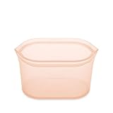 ジップトップ Zip Top シリコーンバッグ 保存袋 【日本正規品】 ディッシュ S 473ml ピーチ フリーザーバッグ 繰り返し使える 食品用ラップの代替えにも