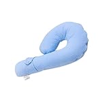 ジーニーピロー(Genie Pillo)Skyblue ネック＆ボディクッション枕 車のシートベルトに連結可能 og02blue