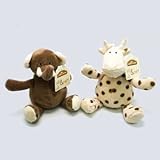 Elli and Raff Brown and Beige Soft Toy 20cm Pair Set by Elli & Raff