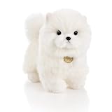 Hyack ポメラニアン ぬいぐるみ 犬 犬のぬいぐるみ 可愛い 抱き枕 動物 もふもふ ホワイト [並行輸入品]