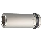 トネ(TONE) インパクト用ロングソケット 6NV-26L 差込角19.0mm(3/4") 二面幅26mm