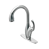 Aqueous 110KVDCYSCH Corazon Kitchen Faucet Single Handle Pull Down Spray, Chrome [並行輸入品]