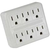 6 Outlet Wall Tap Two Input, AC125V/15A [並行輸入品]